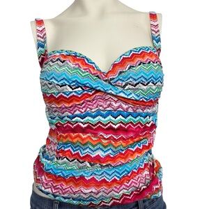 La Blanca tankini swimsuit top